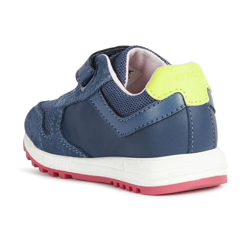 Sneakers Alben Étoile - Bleu Avio/Jaune Fluo-3