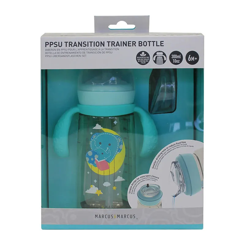 Biberon de transition avec paille et poignées 300ml Ollie - 6m+-1