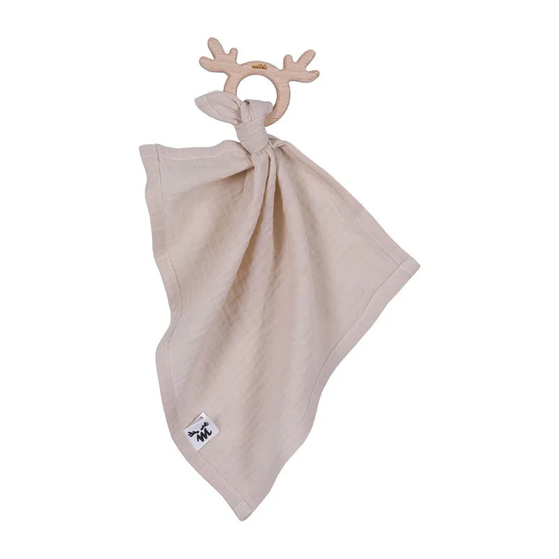 Anneau dentition & Doudou Beige - 28x34,5cm-0