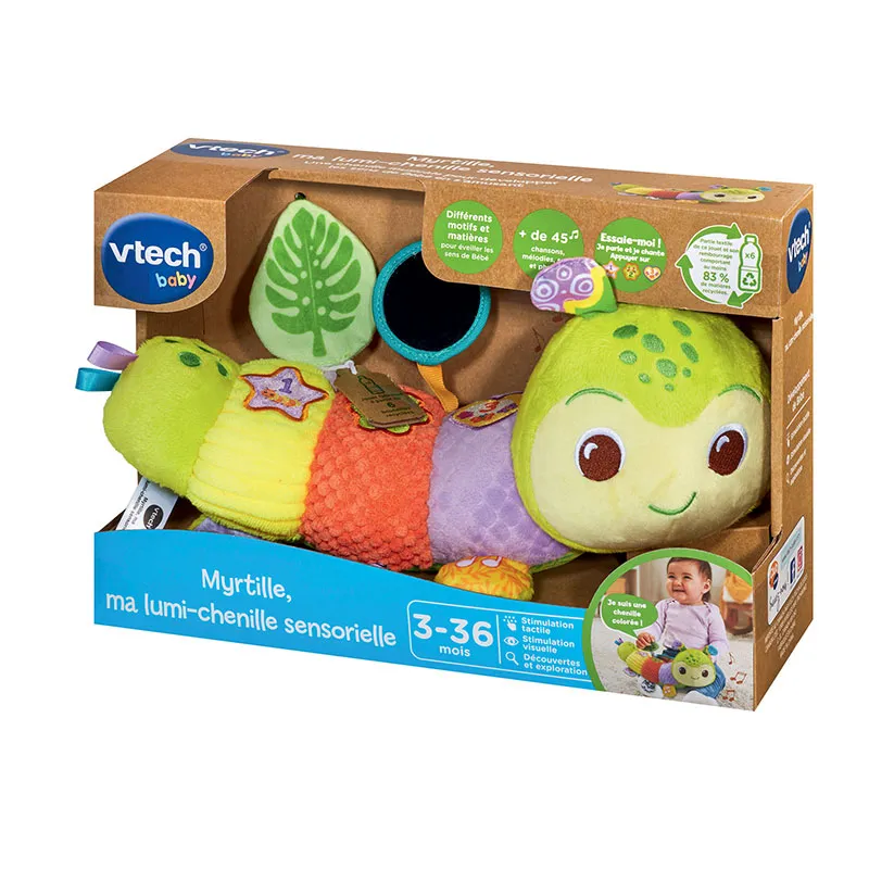 Myrtille, ma lumi-chenille sensorielle - 36m+-2