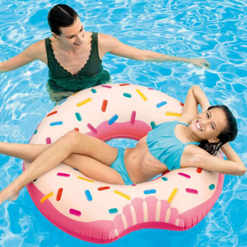 Bouée gonflable Donut croqué - Ø94cm-0