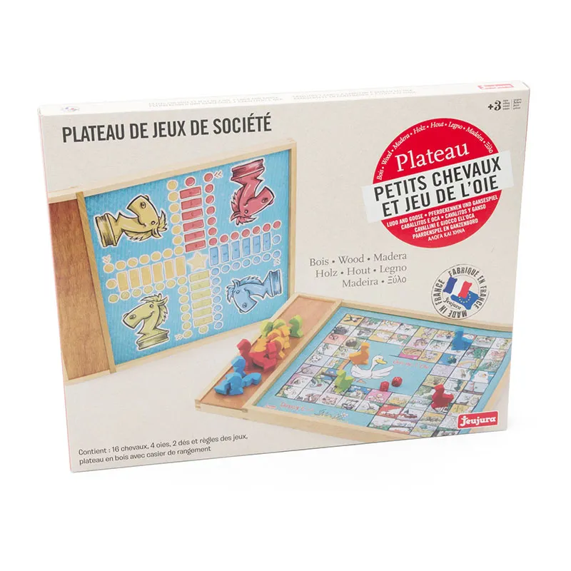 Jeu de l'oie & petits chevaux en bois - 36m+-1