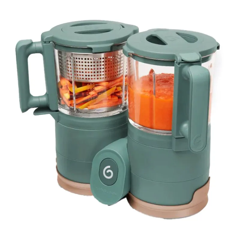 Robot culinaire Verre Nutribaby Glass + 6 Babybols - Green Forest-4