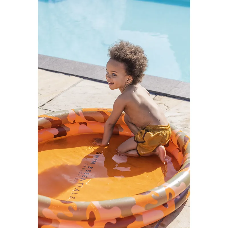 Piscine gonflable Bébé Camouflage Ø100cm - 1+-2