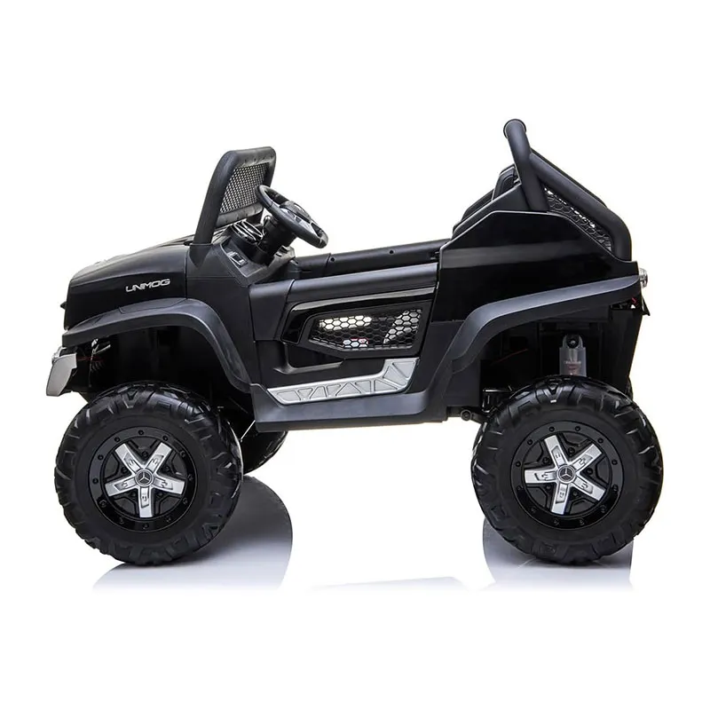 Voiture élec. Mercedes Unimog Noir - 36m+-3