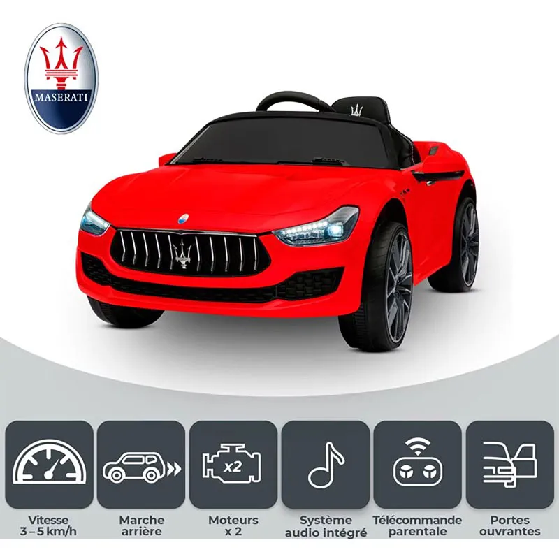 Voiture électrique Maserati Ghibli Rouge - 36m+-2