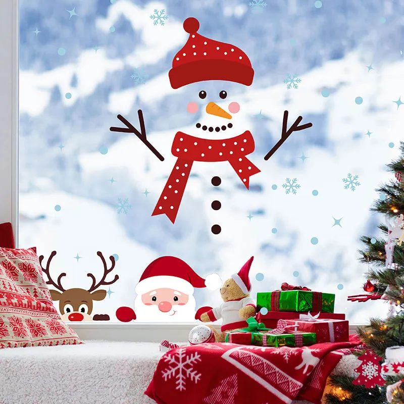 Stickers - Père Noël, Rudolph et Bonhomme de neige-2