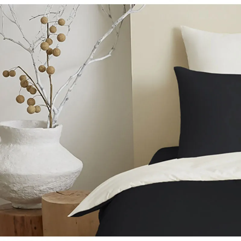Parure 4pcs Coton Noir/Blanc Enfant-3