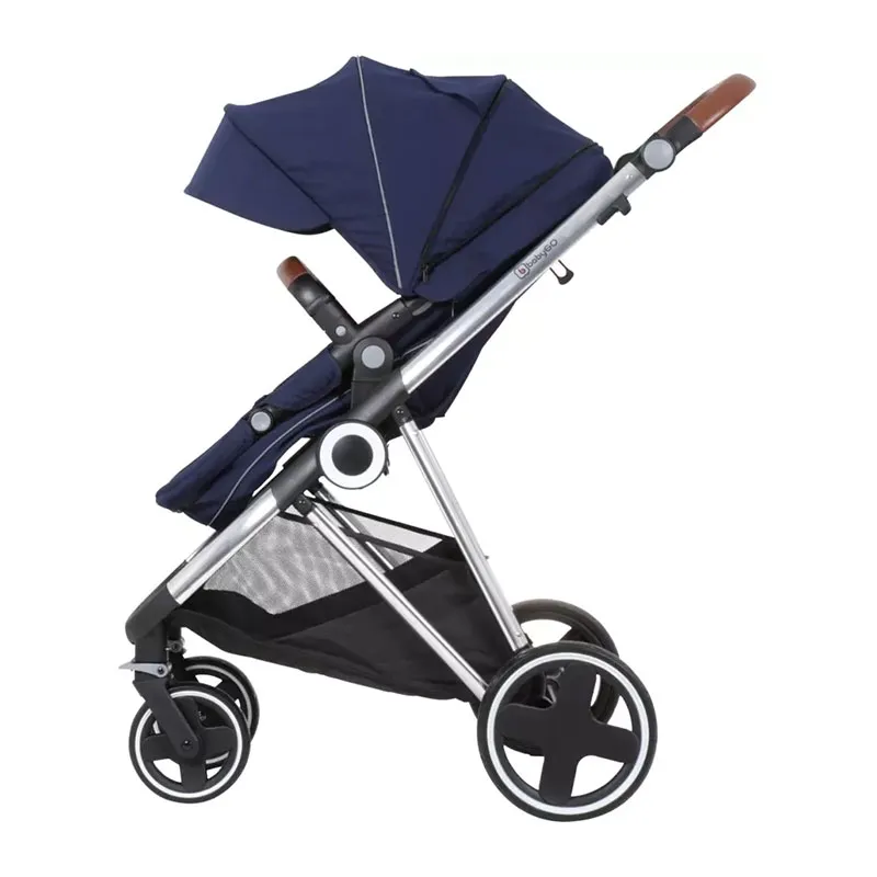 Trio Poussette transformable + Coque Gr.0+ Halime Bleu/Silver - 0m+-10