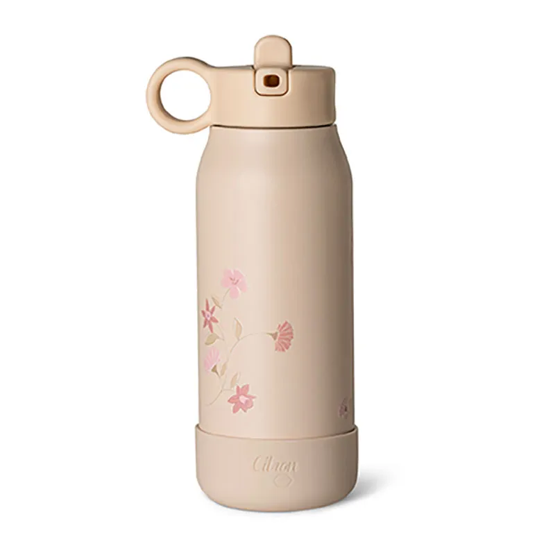 Mini Gourde isotherme Fleurs - 250ml-0