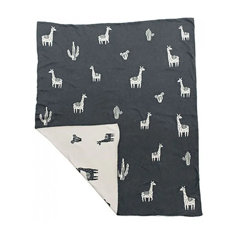 Couverture Coton BIO Lama - 80x100cm-0