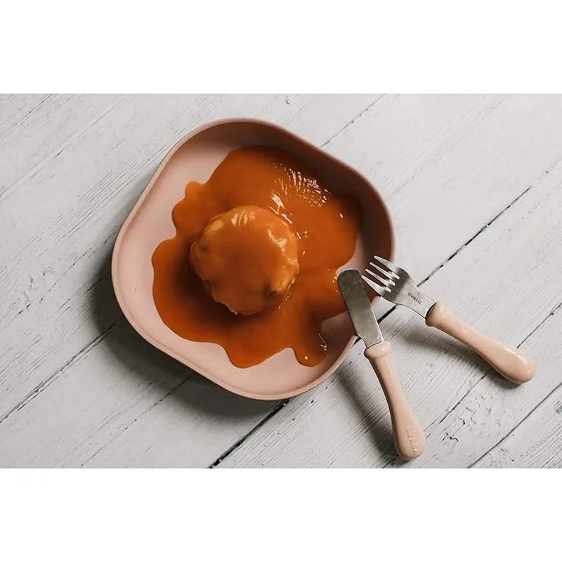 Assiette Silicone ventouse Light Pink - 6m+-5