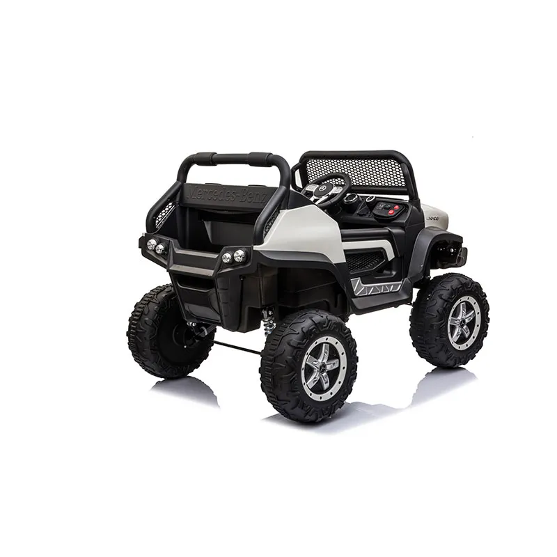 Voiture élec. Mercedes Mini Unimog Blanc - 36m+-4