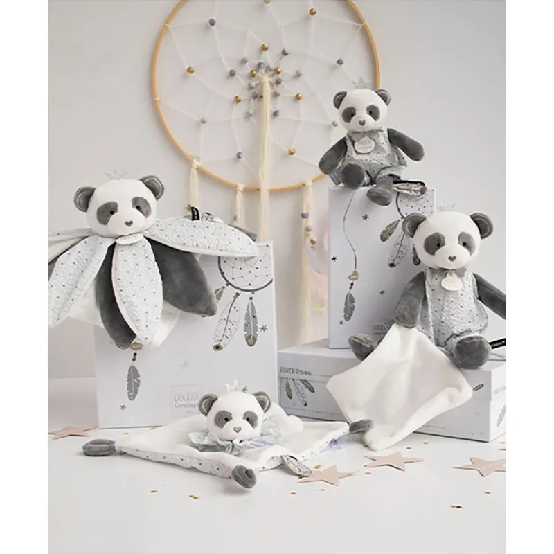 Doudou plat Panda Attrape-rêves - 18x18cm-6