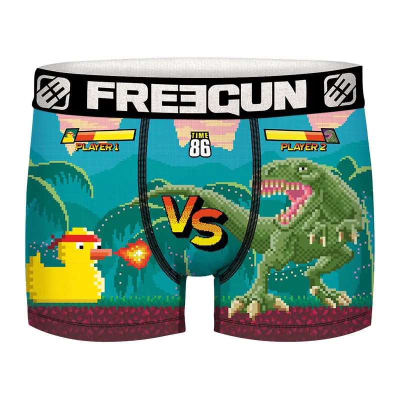 3 Boxers Homme Geek Comics - Orange/Rouge/Vert/Jaune-3