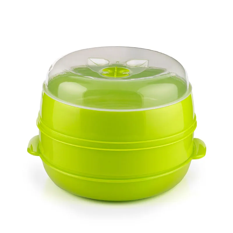 Cuiseur-Vapeur Double pour Micro-Ondes - ø22x12/17cm-4