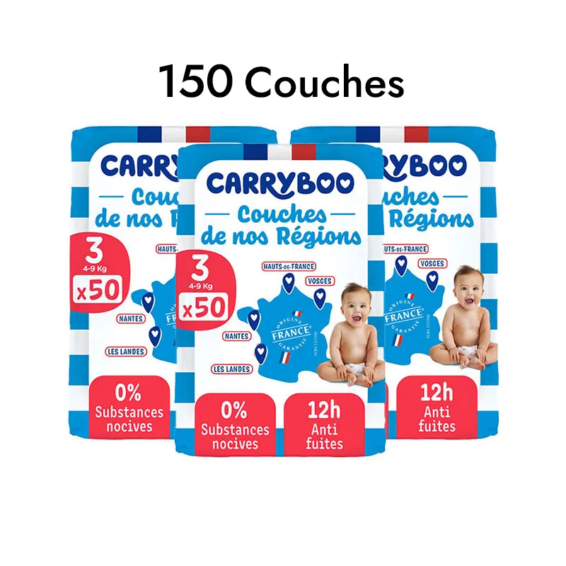 Couches Anti-Fuites Confort T3/4-9kg - 150 couches-0