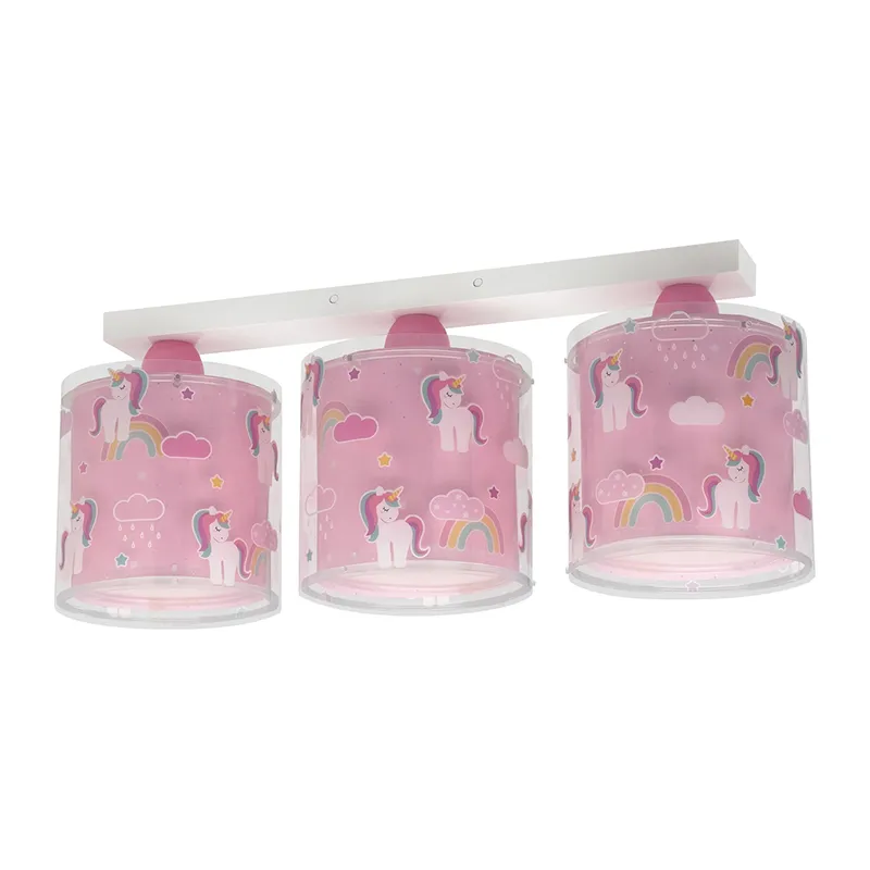 Plafonnier 2 Lumières Licorne 3 Lumières - 51x15x20,5cm-0