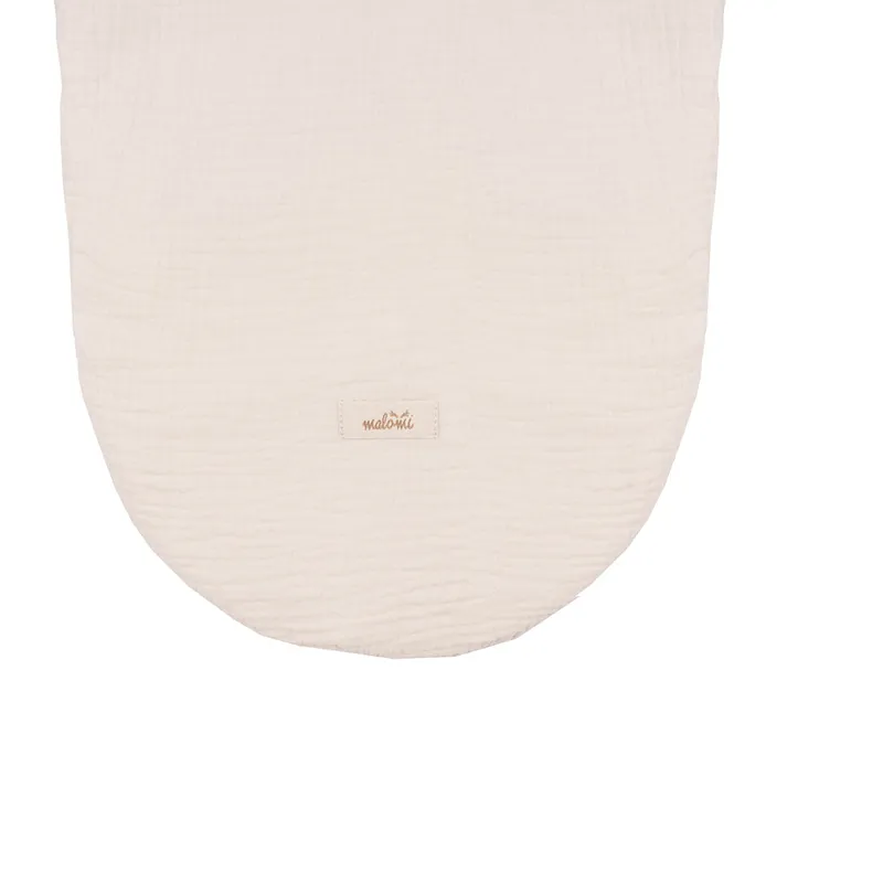 Drap-h. couffin Mousseline Beige - 77x36cm-2