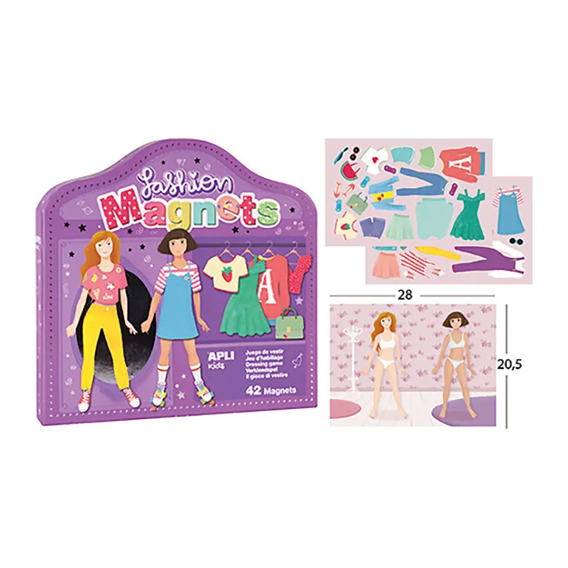 Jeu d'habillage magnétique fashion 42pcs - 6+-1