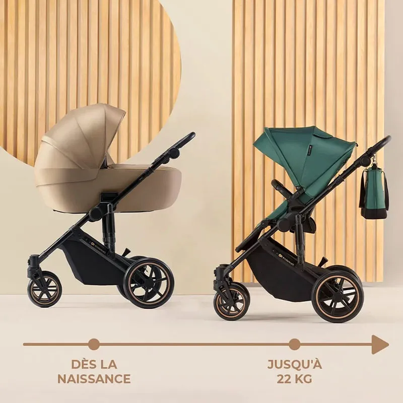 Poussette 2en1 Prime 2 Beige - 0m+-9