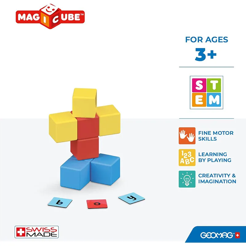 10 Cubes magnét. Word Building 55pcs - 3+-3