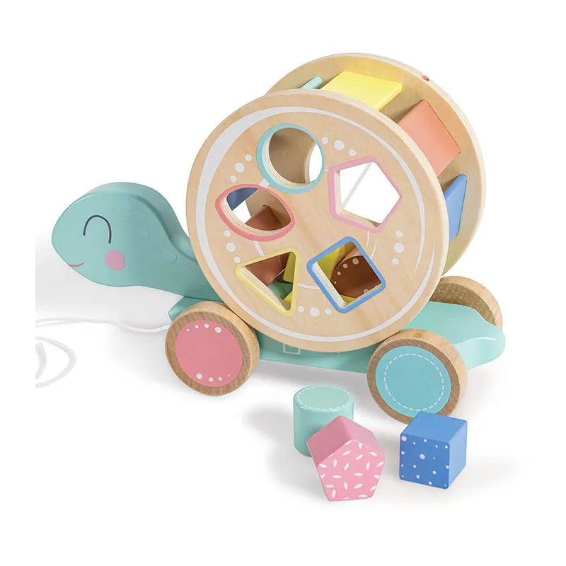 Jouet à tirer + Formes Tortue - 12m+-1