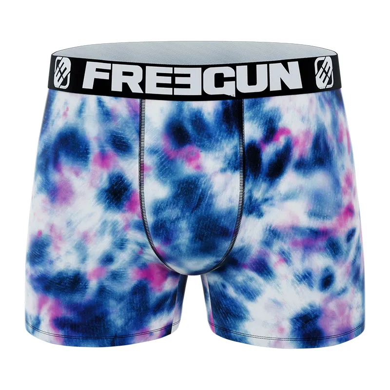 3 Boxers Homme Rainbow - Vert/Jaune/Orange/Bleu/Violet-5