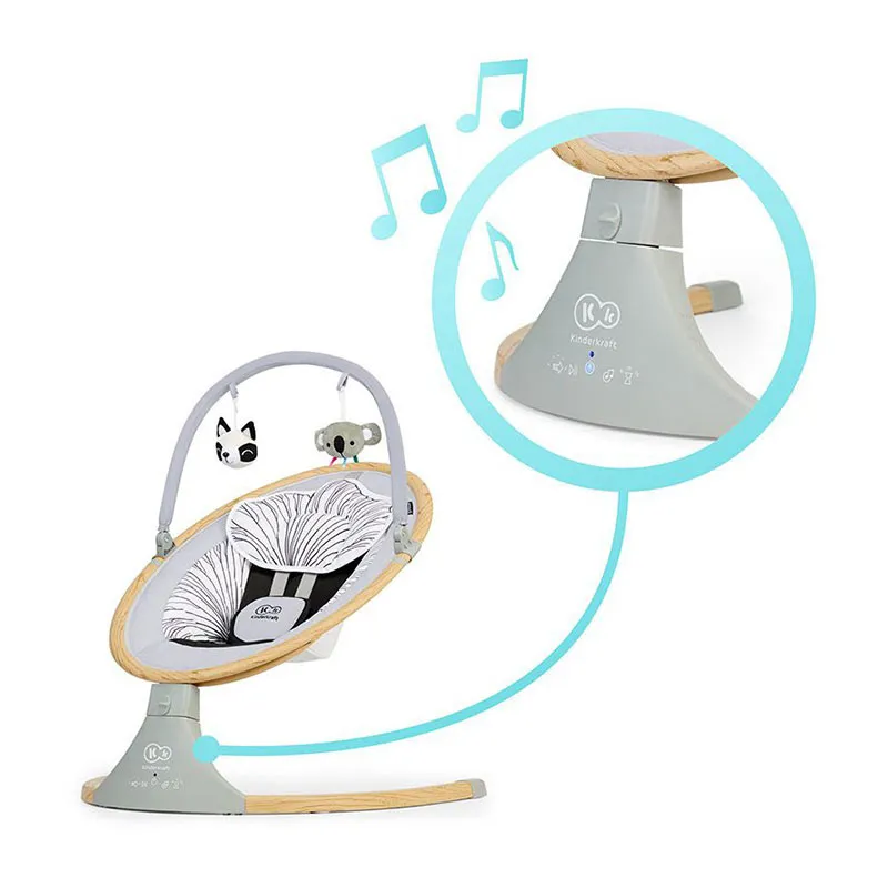 Transat Balancelle 2en1 Lumi Wooden - 0m+-4