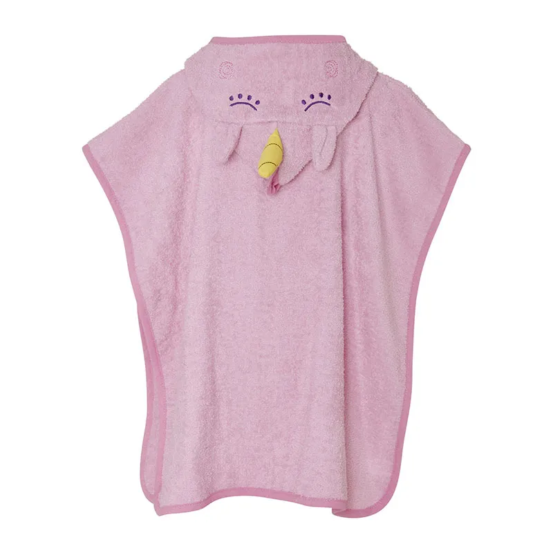 Poncho de bain - Licorne Lightpink-1