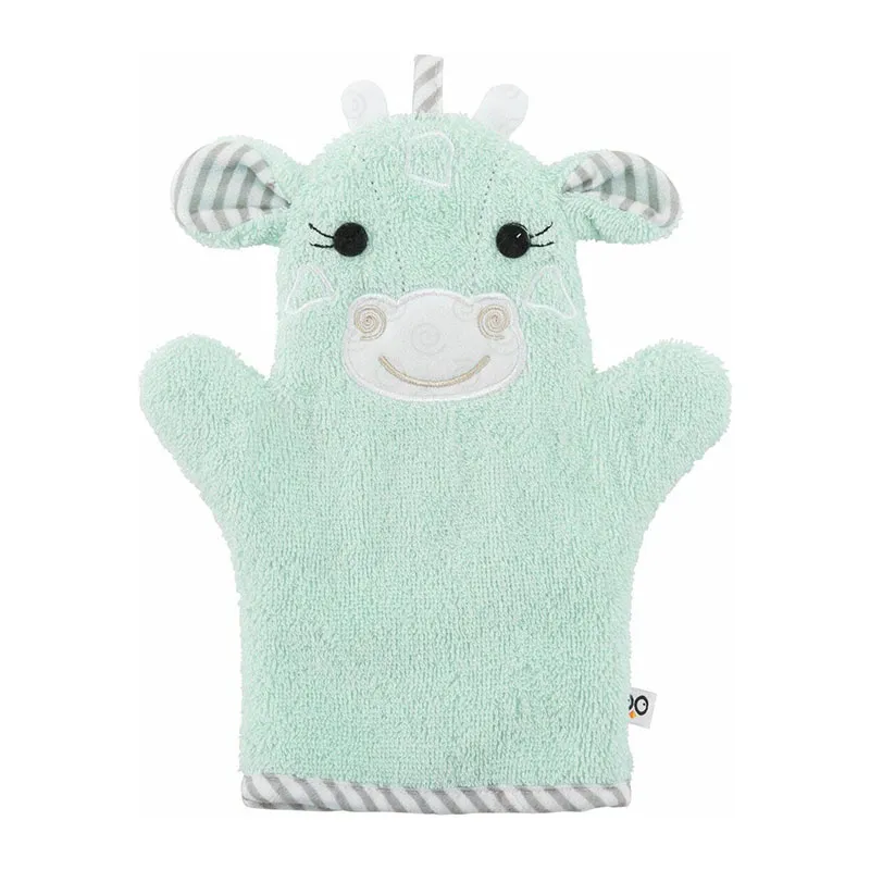 Gant de bain Coton Marionnette - Girafe-0