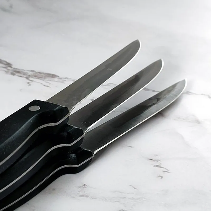 3 Couteaux à steak - Lame lisse 11cm-2