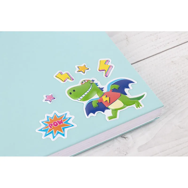 125 Stickers Super-héros Dinos - 36m+-2