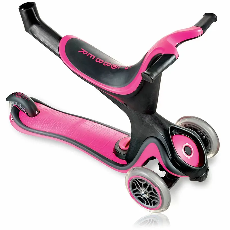 Trottinette évol. 5en1 EVO roues lumi. Rose - 15m+-7