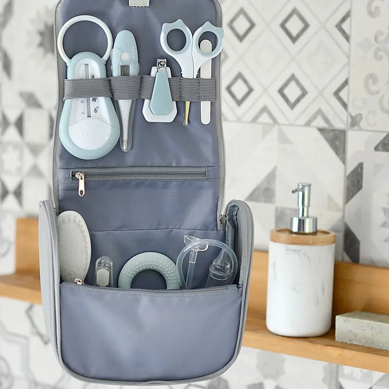 Trousse de toilette nomade 9 access. - Green Blue -3