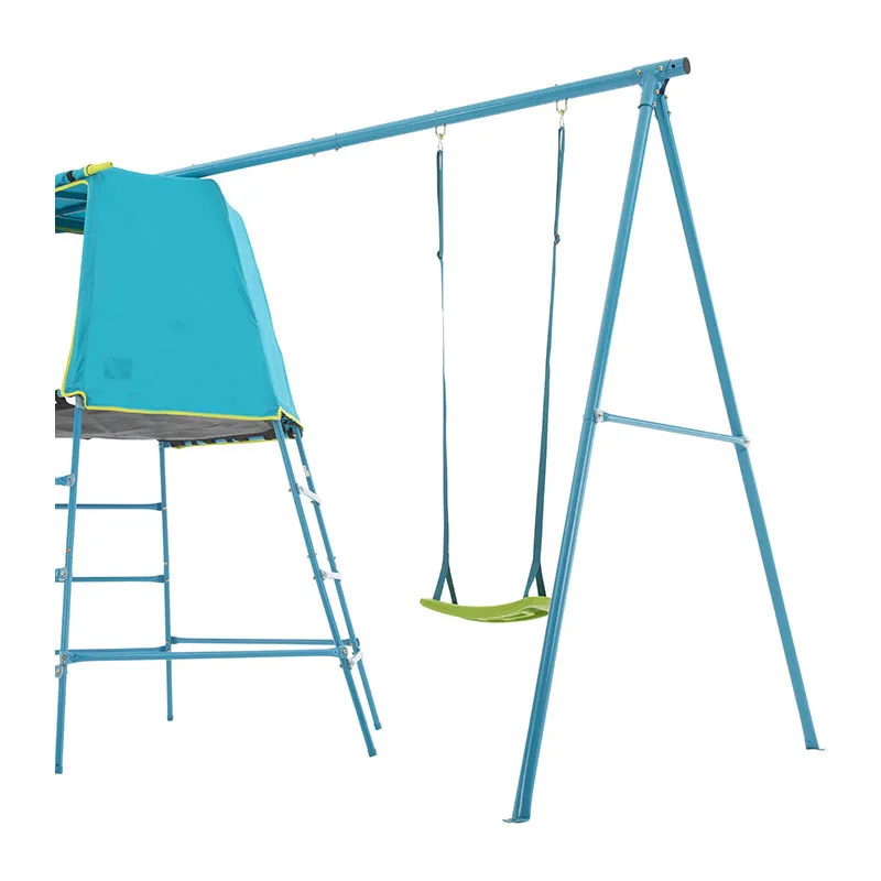 Aire de jeux Tour + Portique Métal - 18m+-2