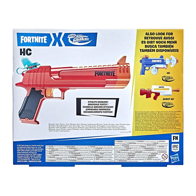 Pistolet à eau Nerf Super Soaker Fortnite - 8+-5