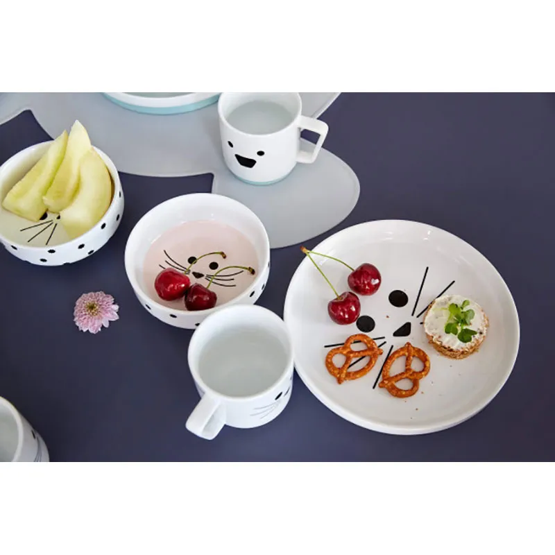 Tasse en Porcelaine/Silicone Chien Bleu - 36m+-4