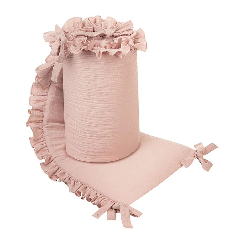 Tour de lit Natural Vieux rose - 33x180cm-0