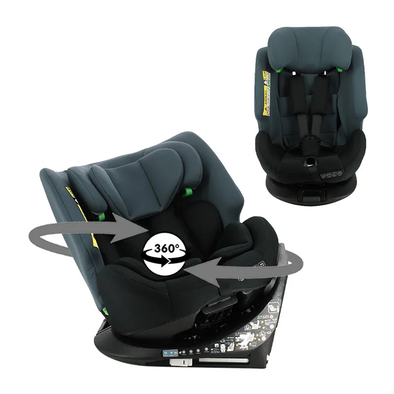 Siège-auto 360° I-Size/Isofix Icone 40-150cm - Gris-1