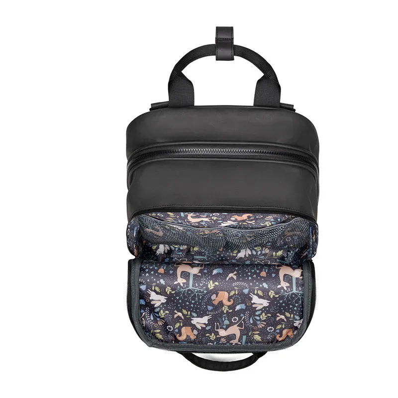 Couffin nomade/Sac à langer Anthracite Noir - 47x34cm-8