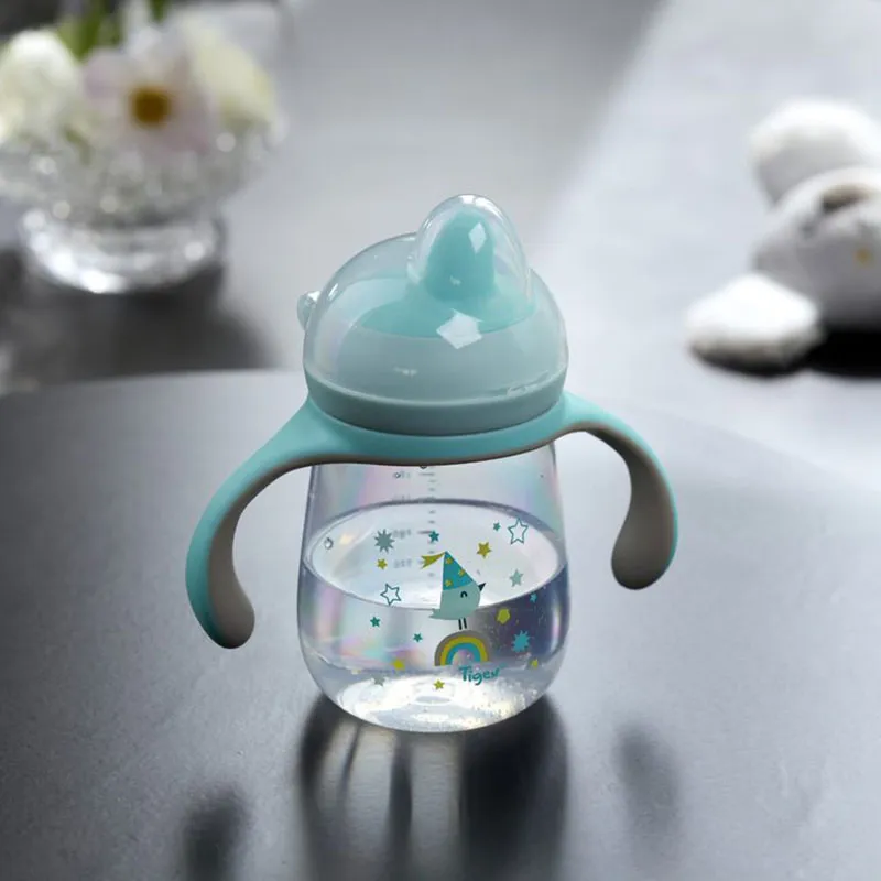 Tasse anti-fuite poignée 260ml Vert - 6m+-1
