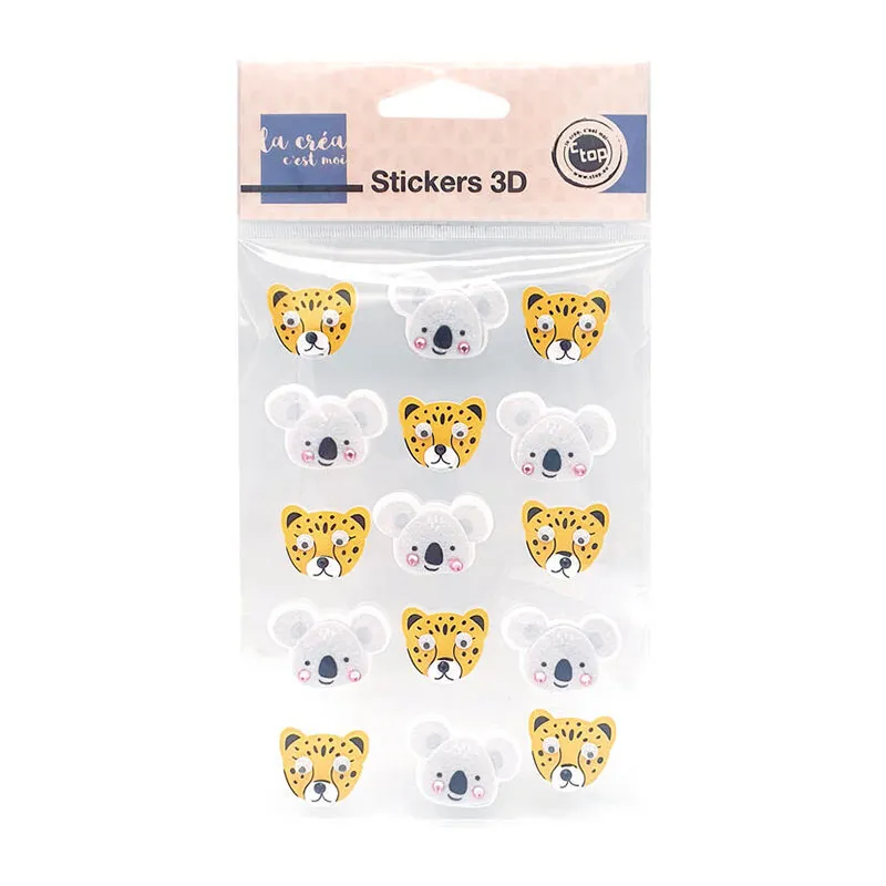 Stickers Animaux de la jungle - 71pcs-2