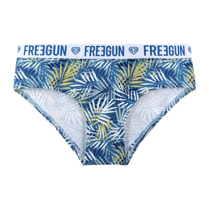 3 Culottes Femme Coton Freegun - Bleu/Rose/Vert-2