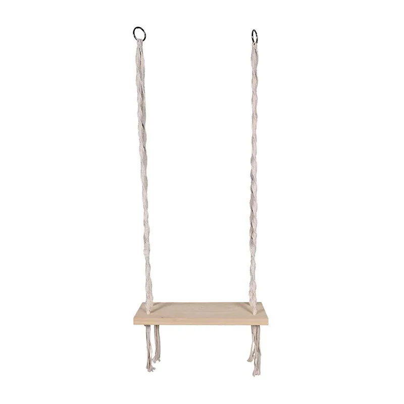Balancoire Macrame Blanc - 65x15x20cm-4
