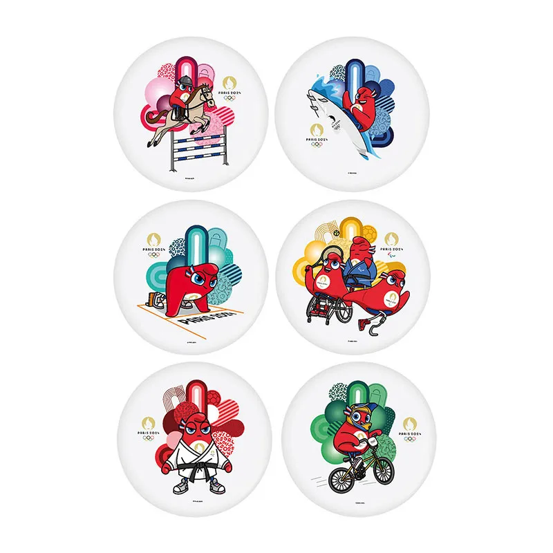 Assiettes
 Jeux Olympiques Paris 2024 - 6pcs-0
