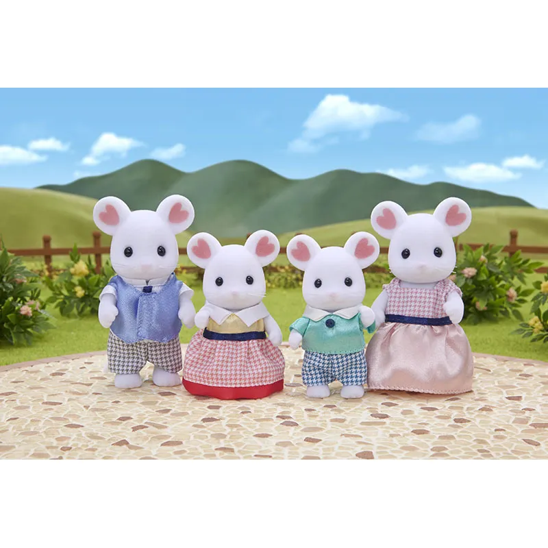 Famille souris marshmallow - 4pcs-5