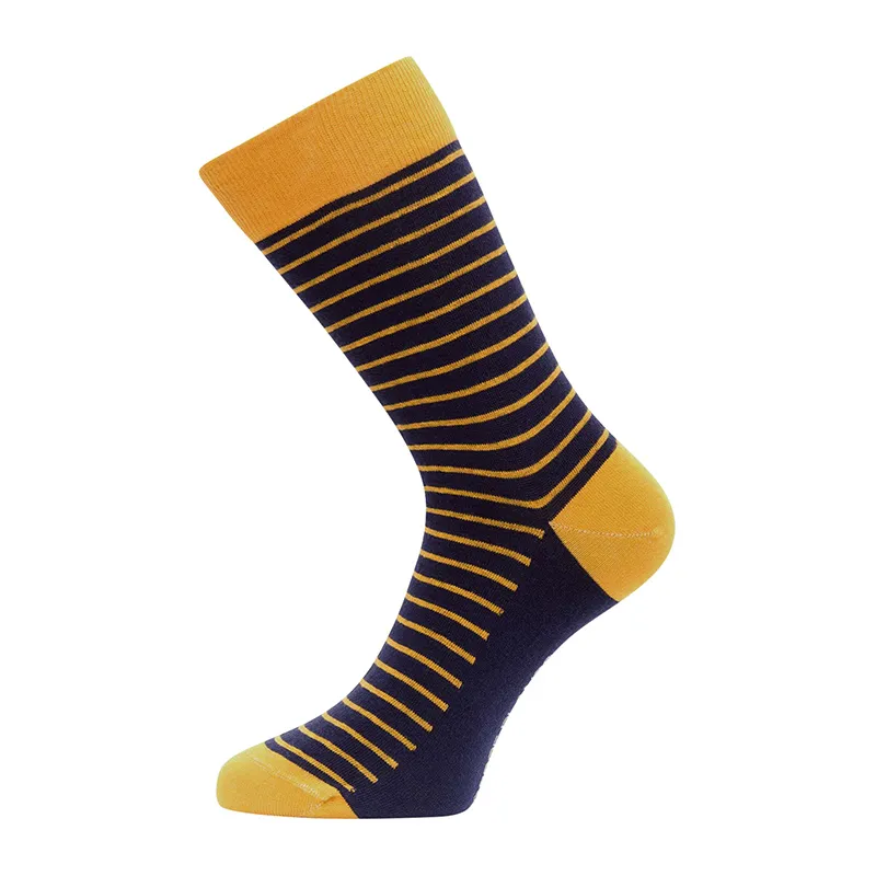 9 paires de chaussettes Homme Motifs - Jaune/Marine/Noir/Rouge-6