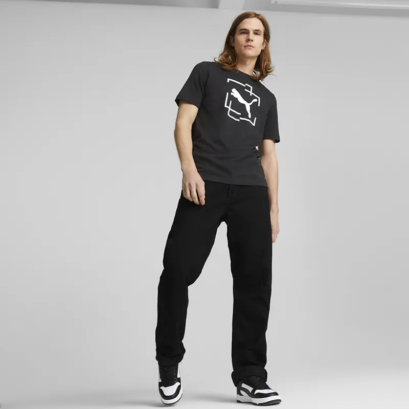T-shirt Homme Cat Grafic Puma - Noir-5