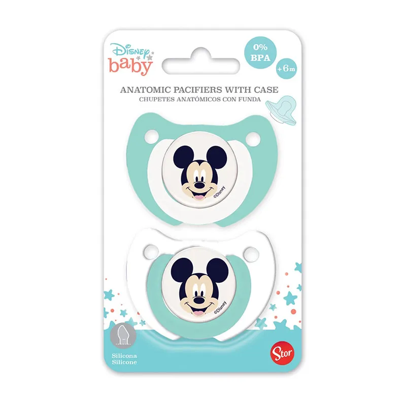 2 Sucettes Silicone orthodontique Mickey-1